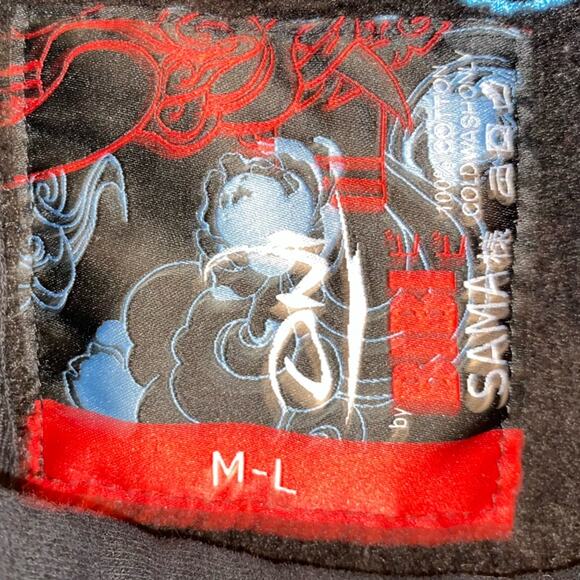 BIBI SAMA $250 Bringing Back Oni Embroidered Black Hoodie M-L EUC - Picture 10 of 15